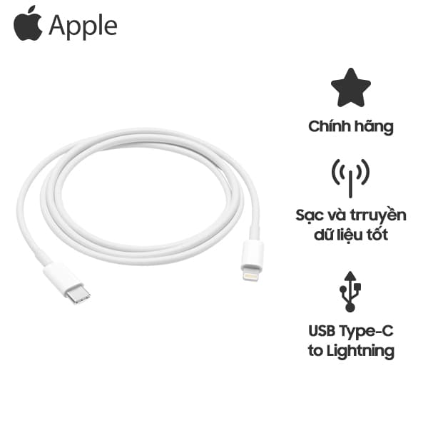 Cáp Sạc Apple USB-C To Lightning 1m MM0A3 / MUQ93 Chính Hãng