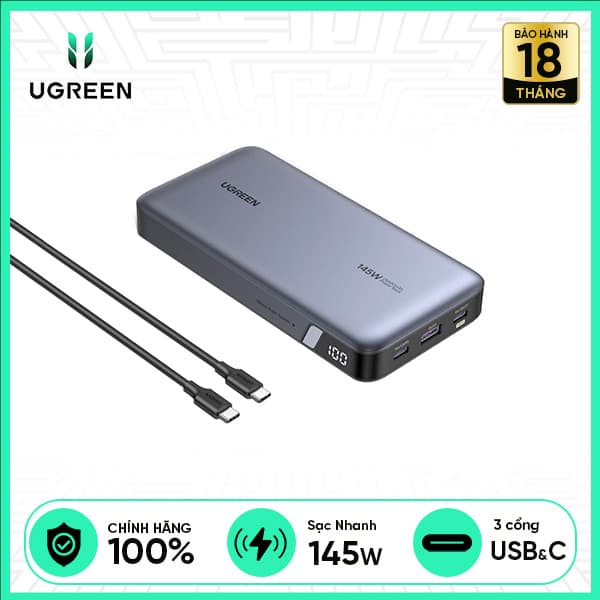 Pin Sạc Dự Phòng UGREEN 25.000mAh 2C1A 145W PB205