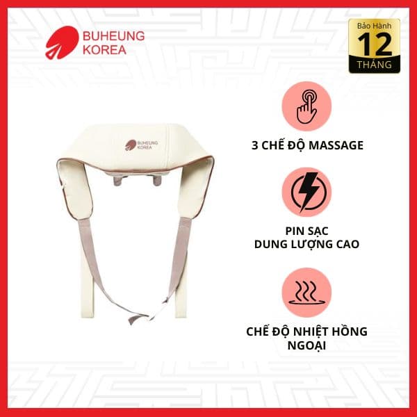 Máy Massage Cổ Vai Gáy BUHEUNG MK-332 Chính Hãng