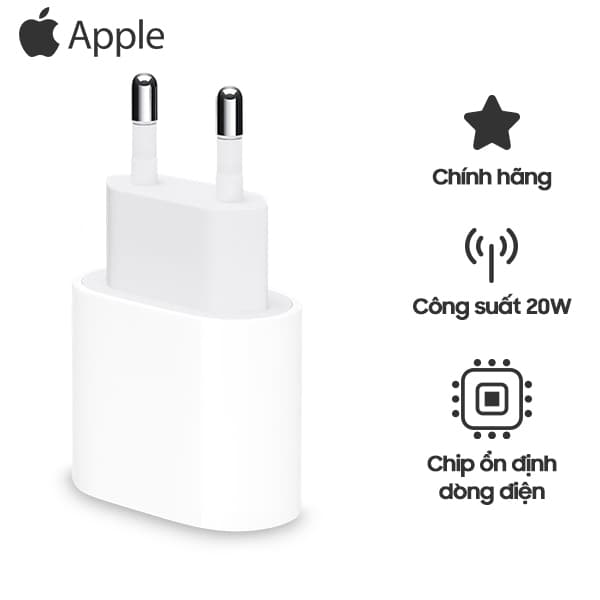 Sạc Apple iPhone 20W Type-C | Chính Hãng Apple Việt Nam