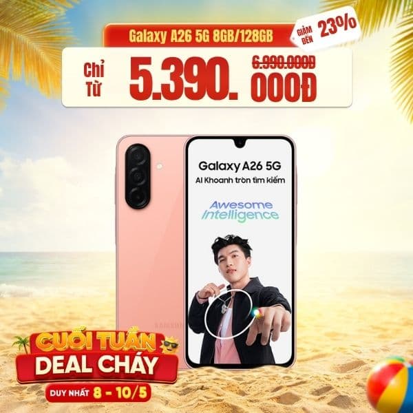 Samsung Galaxy A26 5G 8GB/128GB Chính Hãng - BHĐT
